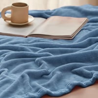 BEDSURE XXL Puha Fleece Takaró 220x240 cm, Meleg Téli Pléd Világoskék 4