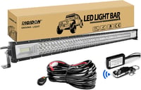 RIGIDON Háromszoros LED Fénysáv 42" 540W 6000K Fehér - Terepjáró Világítás SUV, ATV, UTV, Teherautó 4x4 Járművekhez IP67 Vízálló Alumínium 1