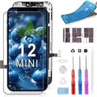 Beefix iPhone 12 Mini LCD Kijelző Csere 5.4" FHD 3D Érintőképernyő Digitalizáló Panel Szerelő Készlettel Komplett Kijelzőcsere Szett 1