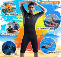 Costum de neopren BEEK 3mm pentru bărbați și femei, cu fermoar la spate, pentru scufundări, snorkeling și surfing 6