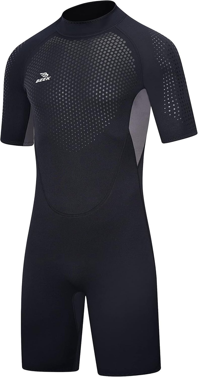 Costum de neopren BEEK 3mm pentru bărbați și femei, cu fermoar la spate, pentru scufundări, snorkeling și surfing