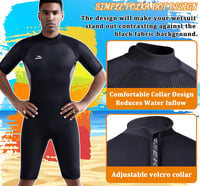 Costum de neopren BEEK 3mm pentru bărbați și femei, cu fermoar la spate, pentru scufundări, snorkeling și surfing 3