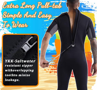 Costum de neopren BEEK 3mm pentru bărbați și femei, cu fermoar la spate, pentru scufundări, snorkeling și surfing 5