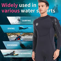 BEEK Neoprén Wetsuit 3mm UV Védelemmel Férfi Női Hátzipper Búvárkodáshoz 4