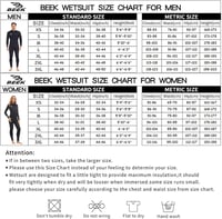 BEEK Neoprén Wetsuit 3mm UV Védelem Férfi Női Búvárkodás Úszás 2