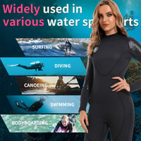 BEEK Neoprén Wetsuit 3mm UV Védelem Férfi Női Búvárkodás Úszás 4