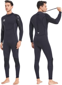 BEEK Neoprén Wetsuit 3mm UV Védelemmel Férfi Női Hátzipper Búvárkodáshoz 1