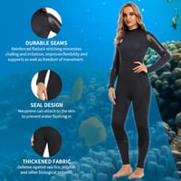 BEEK Neoprén Wetsuit 3mm UV Védelem Férfi Női Búvárkodás Úszás 6