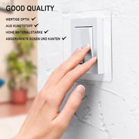 Beekeg 6 db Átlátszó Villanykapcsoló Védő Fali Védelem Tapéta Kímélő 4