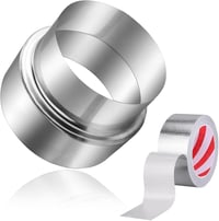 Beekeg Kémény Adapter 100-80mm Rozsdamentes Acél Redukció Alumínium Szalaggal 1