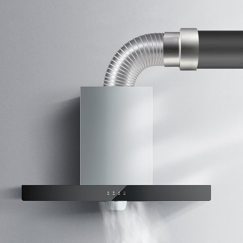 Beekeg Kémény Adapter 100-80mm Rozsdamentes Acél Redukció Alumínium Szalaggal