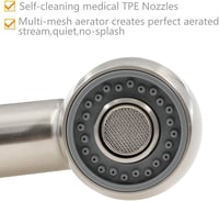 Beelee F103-SP Zuhanyfej G1/2 Konyhai Csaptelep Kiegészítő Kézi Zuhany Nikkel 4