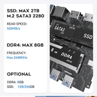 Beelink GK35 Pro Mini PC Windows 10 Pro Intel J4105 8GB 128GB SSD 4