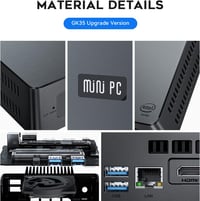 Beelink GK35 Pro Mini PC Windows 10 Pro Intel J4105 8GB 128GB SSD 2