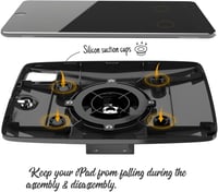 Beelta Fali Tablet Tartó 11" iPad 10, iPad Pro 11, Air 4-5 Készülékekhez - Zárható, Forgatható, Dönthető Konzol BSW102BA 8