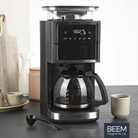 Cafetieră cu filtru BEEM FRESH-AROMA-PERFECT III cu râșniță încorporată, oțel inoxidabil, cană de sticlă, funcție de menținere la cald, Aroma Plus, temporizator 24 de ore, 1000 W, pentru 10 cești 7
