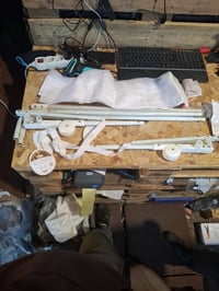 Asalvo 2 in 1 Ágykorlát Gyerekeknek 150x125 cm Fehér Biztonsági Ágyoldalvédő — enyhén rozsdás, foltos (állapot: lásd a 2. képet) 2
