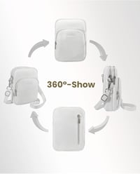 befen Valódi Bőr Női Telefontok Akasztóval, RFID Védelem Kártyatartó Rekeszekkel Crossbody Mobiltelefon Táska 5