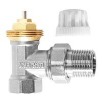 Termostatické spätné šróbenie Begonia G1/2 pre mosadzný radiátor – 1/2" 2