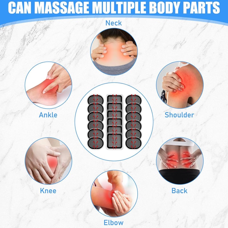 Behogan 18 db Csere Elektróda Gél Pad Hasizom Öv Kompatibilis