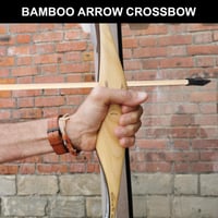Behogan 30 ks bambusových náhradných šípov s gumeným hrotom, 43 cm, pre začiatočníkov, na lukostreľbu, vonkajší nácvik streľby na cieľ 3
