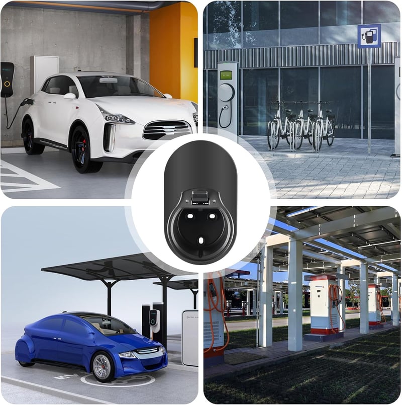 Behogan Type 2 EV töltőkábel tartó fali rögzítéshez, elektromos autó töltőállomáshoz