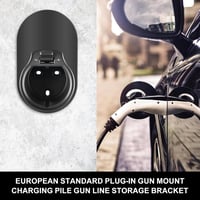 Behogan Type 2 EV töltőkábel tartó fali rögzítéshez, elektromos autó töltőállomáshoz 3