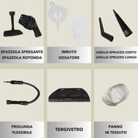 BEHOME Kézi Gőztisztító 9 Kiegészítéssel Autó Konyha Fürdőszoba Bútor Tisztításhoz 4