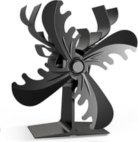 Behozel 4 lapátos kályha ventilátor, áramellátás nélküli, csendes működés, hatékony hőelosztás 1