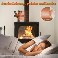 Behozel 4 lapátos kályha ventilátor, áramellátás nélküli, csendes működés, hatékony hőelosztás 4