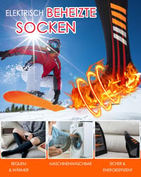 Behozel 5000 mAh Akkumulátoros Fűthető Zokni App Vezérléssel 65°C 6