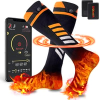 Behozel 5000 mAh Akkumulátoros Fűthető Zokni App Vezérléssel 65°C 1