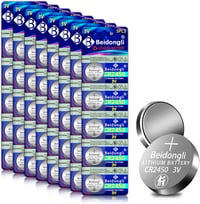 Beidongli CR2450 3V Lítium Gombelem 40 db Csomag 1