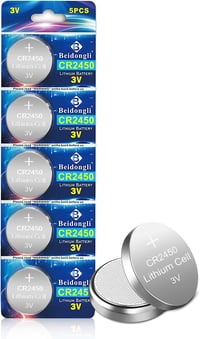 Beidongli CR2450 3V Lítium Gombelem 5 db Csomag 1
