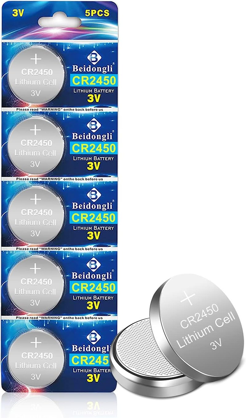 Beidongli CR2450 3V Lítium Gombelem 5 db Csomag
