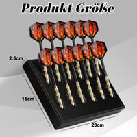 Suport din lemn BEIMEIII pentru săgeți, negru – pentru depozitarea a 24 de săgeți, compatibil cu săgeți steel și soft, accesoriu pentru darts de masă 2