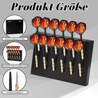Suport din lemn BEIMEIII pentru săgeți, negru – pentru depozitarea a 24 de săgeți, compatibil cu săgeți steel și soft, accesoriu pentru darts de masă 3