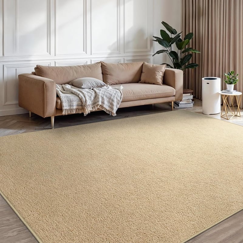 BEIMO Mosható Szőnyeg Nappali Rövid Szálú Csúszásmentes Modern Dizájn Puha Szőnyeg Étkező Gyerekszoba Hálószoba Bézs 200x280 cm