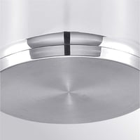 Cratiță din oțel inoxidabil Beka Polo cu capac din sticlă, bază cu 3 straturi, 16 cm, pentru inducție, compatibilă cu mașina de spălat vase 3