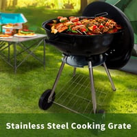 Bekasa 40 cm rozsdamentes kerek grillrács 39 támasztóval, BBQ cseregrill 3
