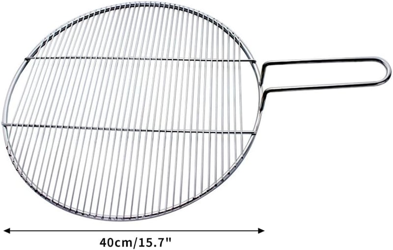 Bekasa 40 cm rozsdamentes kerek grillrács 39 támasztóval, BBQ cseregrill