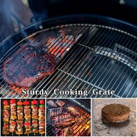 Bekasa 40 cm rozsdamentes kerek grillrács 39 támasztóval, BBQ cseregrill 4