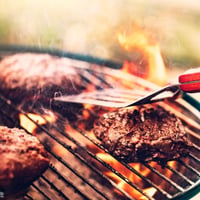 Bekasa okrúhly nerezový grilovací rošt, priemer 38 cm, 11 tyčí, rozostup mriežky 3 cm, príslušenstvo na BBQ gril na drevené uhlie, kemping, záhrada, piknik 4