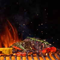 Bekasa okrúhly nerezový grilovací rošt, priemer 38 cm, 11 tyčí, rozostup mriežky 3 cm, príslušenstvo na BBQ gril na drevené uhlie, kemping, záhrada, piknik 7
