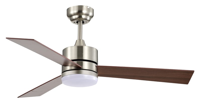 Stropni ventilator Bel Air Home Kilim s LED svjetlom od 20 W, DC motorom, 6 brzina, 3 temperature svjetla, daljinskim upravljačem, u boji trešnje i oraha, od MDF-a