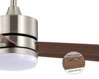 Stropni ventilator Bel Air Home Kilim s LED svjetlom od 20 W, DC motorom, 6 brzina, 3 temperature svjetla, daljinskim upravljačem, u boji trešnje i oraha, od MDF-a 4