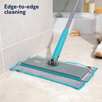 Veľký mop Beldray AntiBac Clip to Grip s 360-stupňovou otočnou hygienickou hlavicou s uvoľňovaním tlaku, vhodný na dlažbu, podlahy, okná a zrkadlá, so 6 návlekmi 9