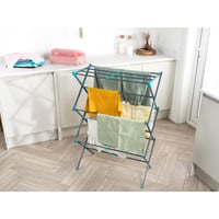 Uscător de rufe extensibil Beldray, 3 niveluri, lungime de uscare 7 m, sarcină maximă 7 kg, pliabil, 65 x 104 cm, cu picioare antiderapante 4