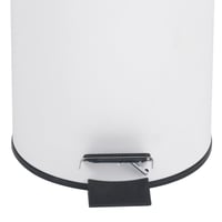 Beldray LA038098WHT pedala kanta za smeće s poklopcem mekog zatvaranja, 3 litre s uklonjivom unutarnjom posudom, mala okrugla kanta za otpad za kupaonicu, bijela 10