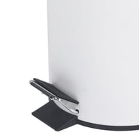 Beldray LA038098WHT pedala kanta za smeće s poklopcem mekog zatvaranja, 3 litre s uklonjivom unutarnjom posudom, mala okrugla kanta za otpad za kupaonicu, bijela 9